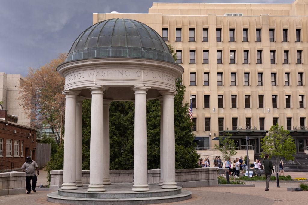 The Kogan Plaza Tempietto, pictured in April 2023.