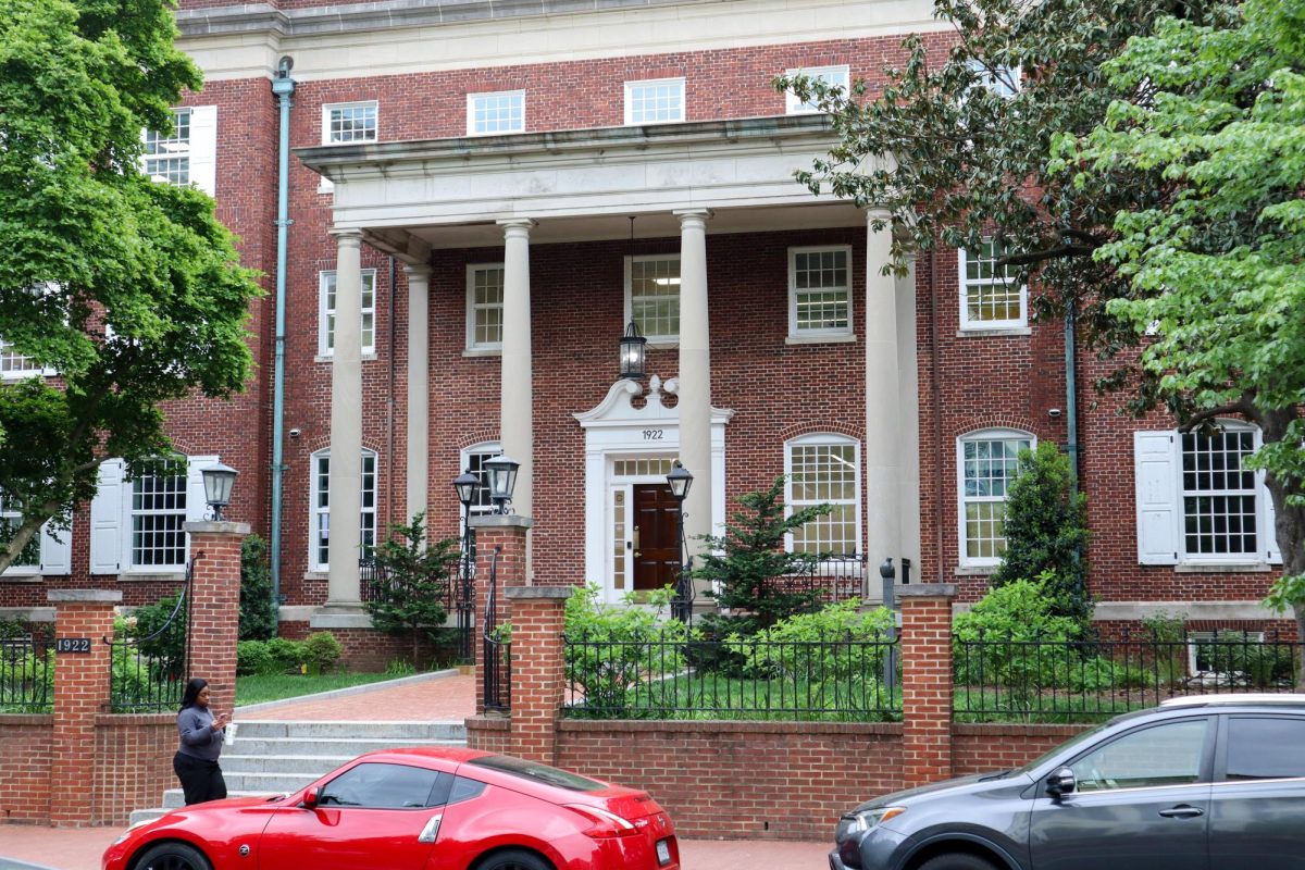 1922 F Street houses the Division of Development and Alumni Relations, which officials renamed as the Division of University Advancement.